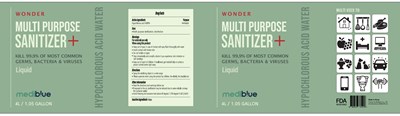 4000ml Ndc: 76847-302-02 Label (02 Mediblue 4000ml Label)